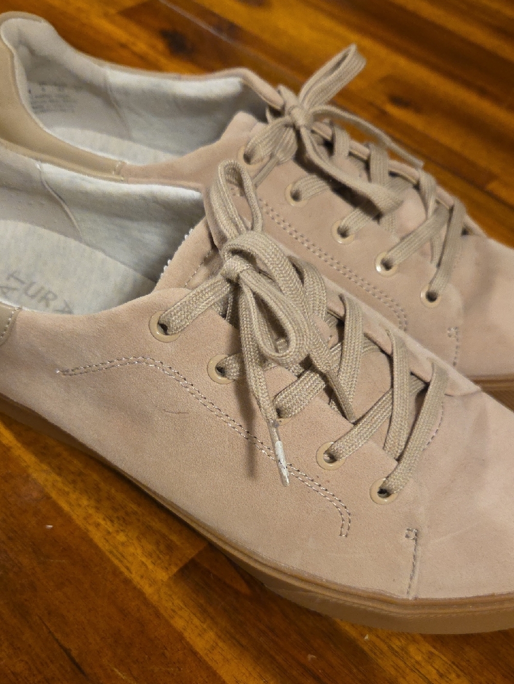 Naturalizer Women's Lace-Up Sneakers in Taupe Suede - Picture 3 of 3